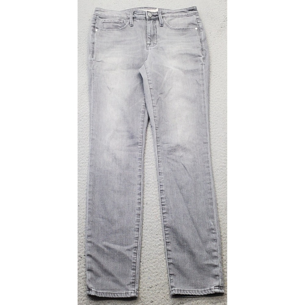 Athleta Skinny Jeans Womens 6 Gray Denim Mid Rise 5-Pocket Stretch Streetwear